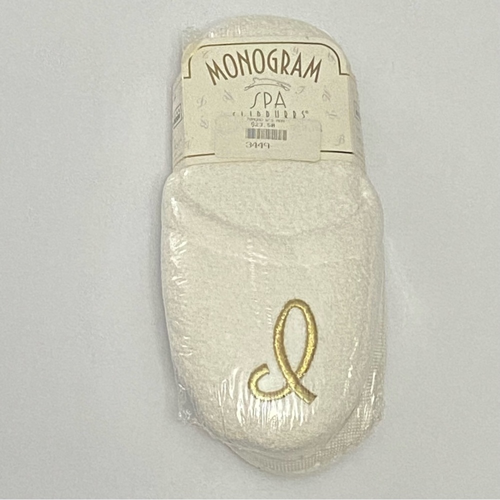 Monogram Spa Slippurrs Embroidered